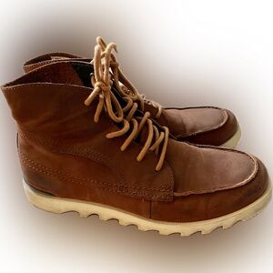 Sorel Men's Kezar Moc WP Boot - Waterproof Burro side 11.5 men’s